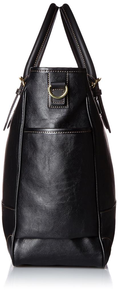 [Mariella] Torba Tote Boston z dodatkiem ze skóry naturalnej, 2-way [Kiwada] Wyprodukowano w mieście Toyooka, prefektura Hyogo, Mekce toreb, Czarna, Rozmiar uniwersalny