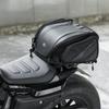 Kemimoto Motorcycle Seat Waterproof and with Rain Rear with Luggage Camping Seat Universal Motorcycle Compatible with Most Ninja Black Bag,