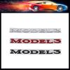 3D Premium for MODEL3 MODEL 3 Car Engine Hood Fender Trunk Tail Rear Bonnet Nameplate Decal Badge Emblem Sticker for