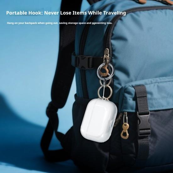 Earbud Protective Case for AirPods Pro 3 Charging Case Portable Shockproof Wireless Earphone Clear TPU Cover Protector Shell Skin