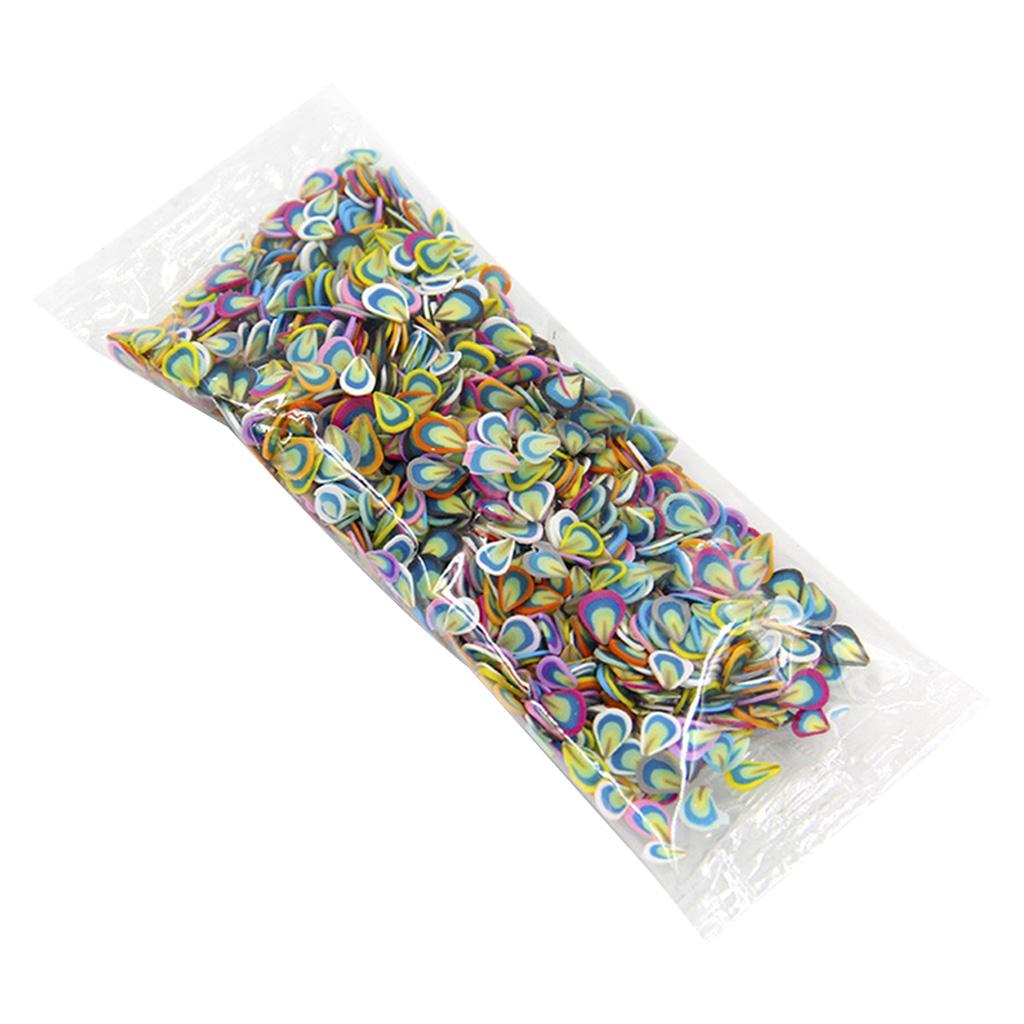 1000Pcs 3D Tiny Mixed Shapes Animal Love Heart Feather Ties Cake Stars for Butterfly Fruit Leaf Clay Resin Fillings Set