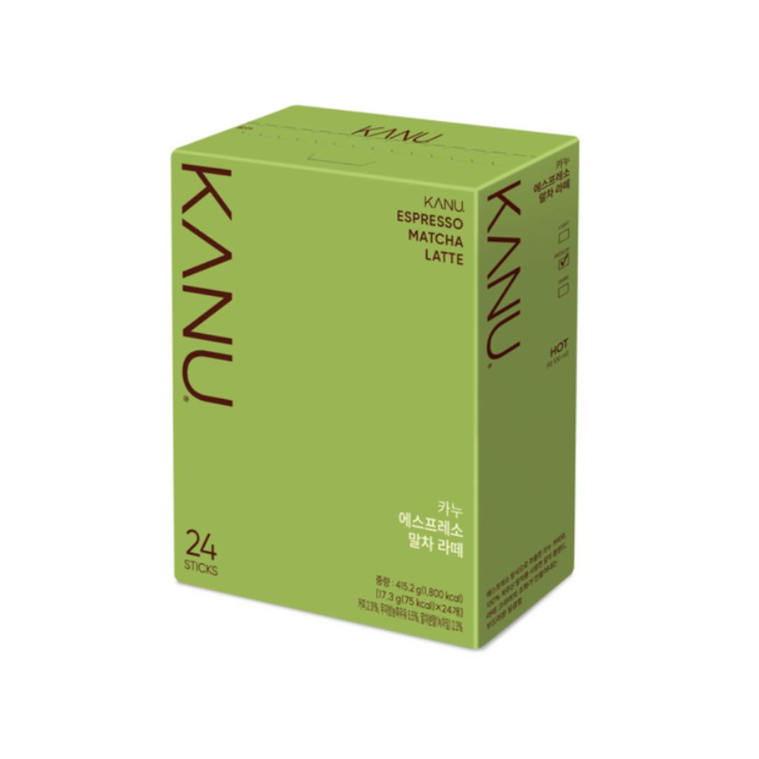 

Кофейный микс KANU Espresso Matcha Latte 17 г x 24 стика (Всего 415,2 г) (3 варианта) #24 sticks x 1boxes