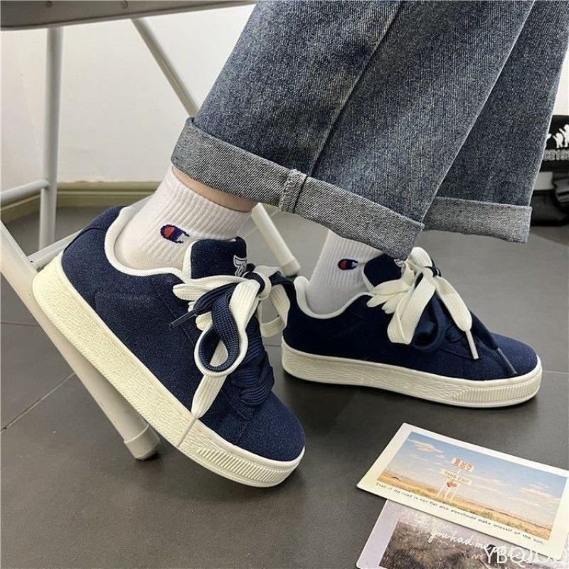 Spring Autumn New Trendy Retro Versatile Sports Shoes Simple Comfortable Daily Casual Thick Soled Women's Shoes