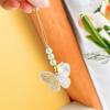 Flower Butterfly Pendant Phone Strap Portable Y2K Hanging Lanyard for Girls