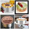 1Pcs Stainless Steel Telescopic Mousse Ring Circle Mold Rustproof Adjustable Mousse Cake Ring For Easy Release Baking Ring Tools