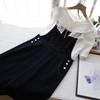 2025 Spring/Summer Korean Style Slimming Denim Overalls Dress for Women
