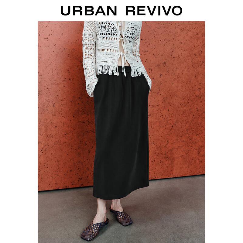 UR Women s Summer High-Waist A-Line Midi Skirt S