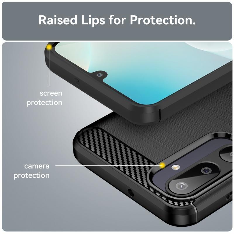 For Cover Samsung Galaxy M16 Case Samsung M16 Capas Shockproof Phone Back Bumper Armor TPU Soft Carbon Fiber Fundas Samsung M16