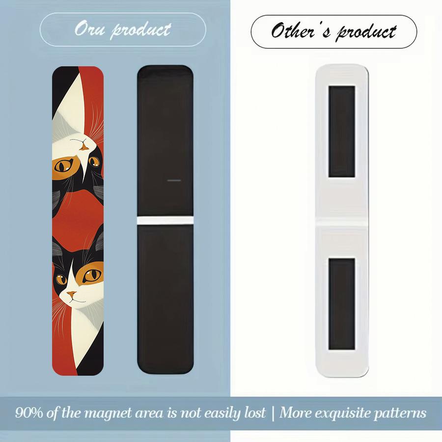 Bview Art Adorable Cat Magnetic Bookmarks Set of 5 Cute Folded Paper Book Mark for Readers