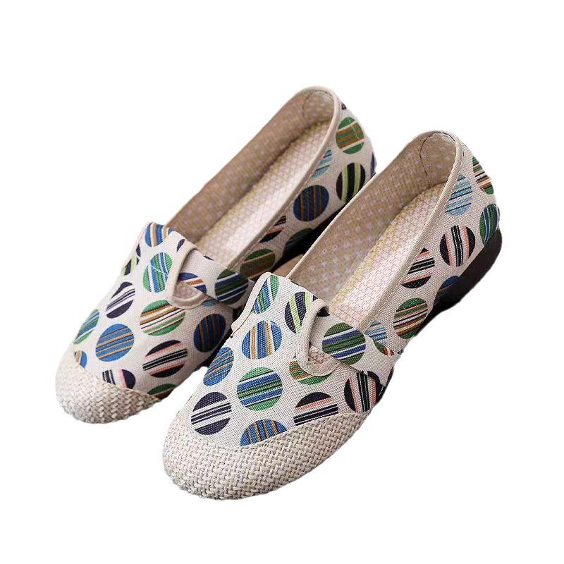 One-Step Beijing Cloth Shoes: Non-Slip, Soft-Soled, Casual Work Shoes