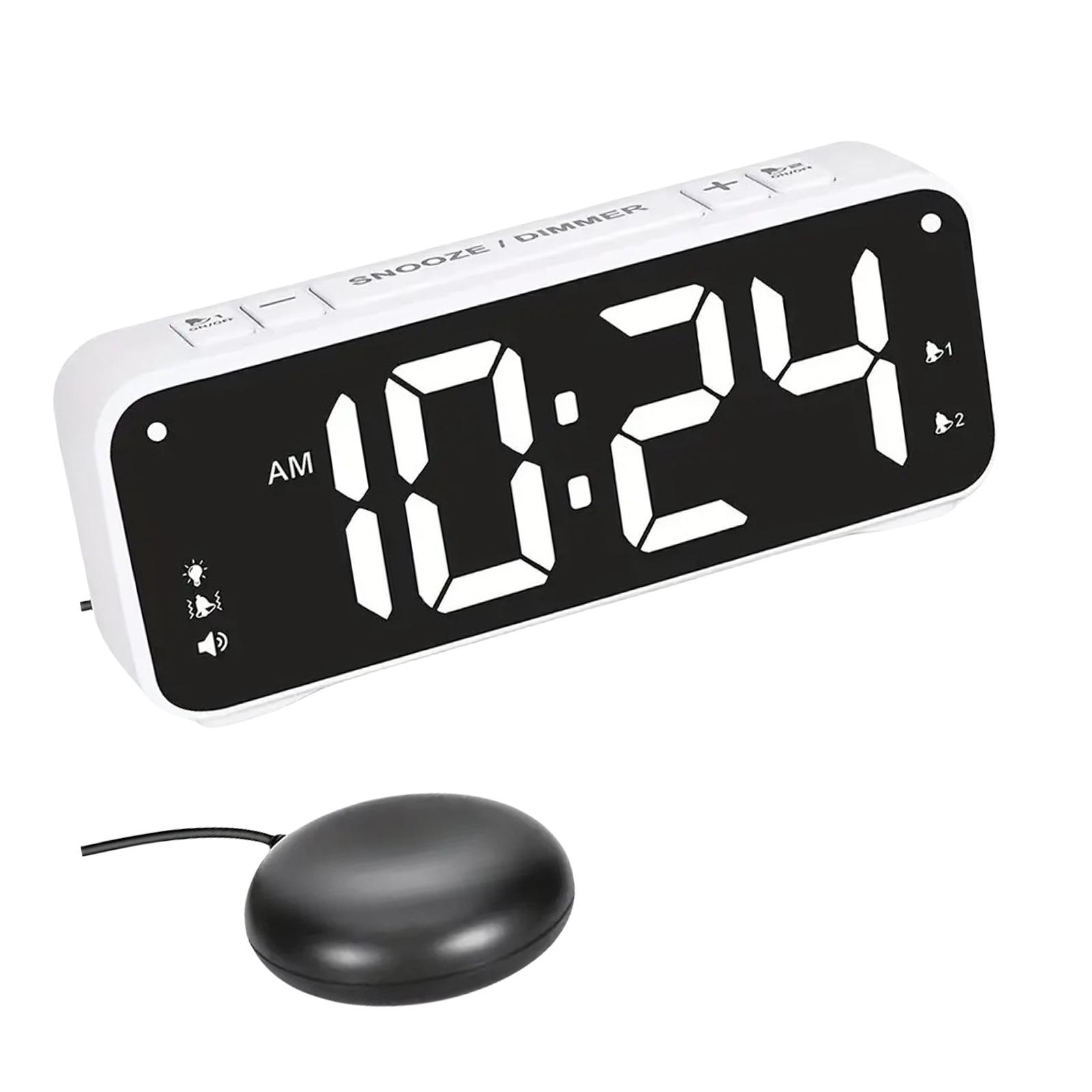 

Многофункциональный USB-будильник с вибрацией и функцией встряхивания для крепко спящих людей с сильной вибрацией B