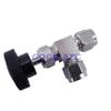 Free ship Adjustable Right angle needle 6 8 10 12mm 1/8 1/4 3/8  inch hard tube SS304 Flow Control shut off crane needle valve