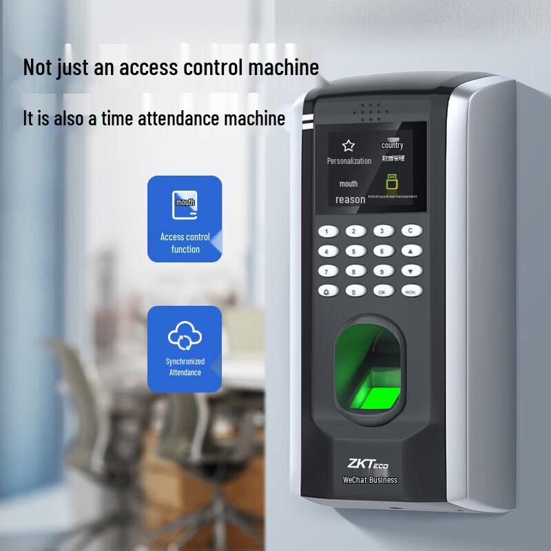 

ZKTECO WX7 Plus Fingerprint Access Control & Time Attendance System CN plug (adapter included)