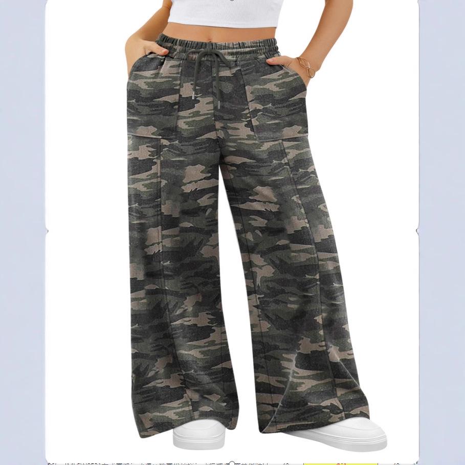 Women's Loose Wide-Leg Sports Casual Long Pants - 12 Colors, European & American Autumn/Winter Collection