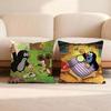 T-The Little MoleS Cushion Cover Home & Car Multi-Scene Pillow Cover - Reversible, Soft & Durable for Daily Use