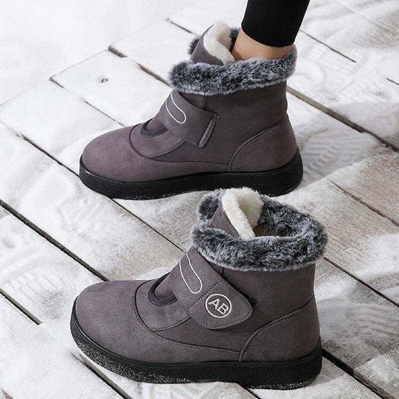 Women's Winter Warm Snow Boots Lightweight Anti-Slip Faux Fur Lined Ankle Booties Comfortable Plush Lined High Top Shoes Outdoor Short Boot for Women