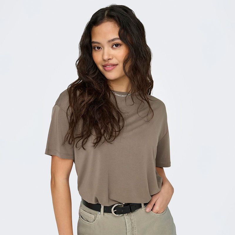 Tee shirt Hannah oversize uni Femme ONLY