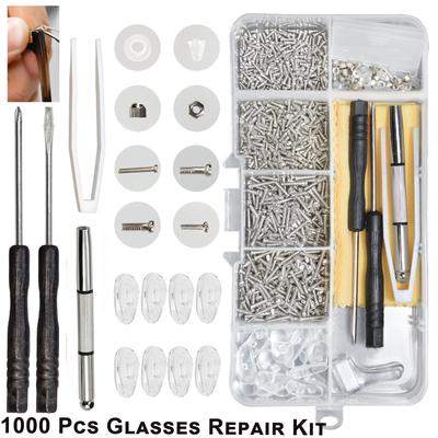 1000 Pcs Glasses Repair Kit with Screws and Screwdriver, Glasses Screws Repair Kit