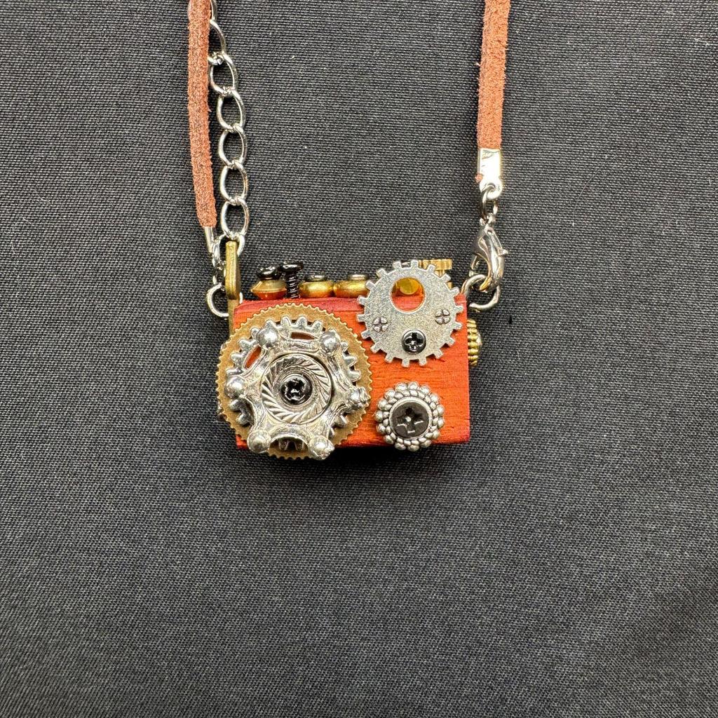 Punk Robot Pendant Necklace: Handmade Hanging Ornament - Unisex Mobile Phone Chain Jewelry