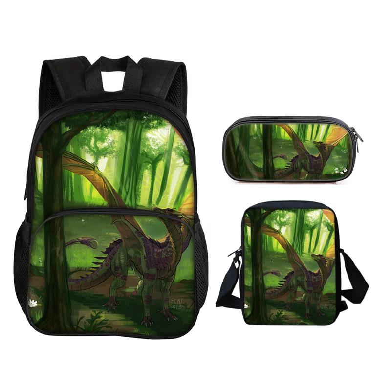 Helicopter round front Carrier Daily Pack Pen Case Carry bag 3Pcs Set mechanical printing best gift for boys Plus girls in school