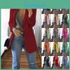 Stylish Women's Blazer Slim Fit Work Ol Jacket Long Sleeve Plus Size Coat For Office Wear