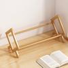Desktop Book Shelf Bamboo Book Organizer Storage Rack Office Desk Wooden Book Magazine Display Tilting Bookcase Book Holder Stand