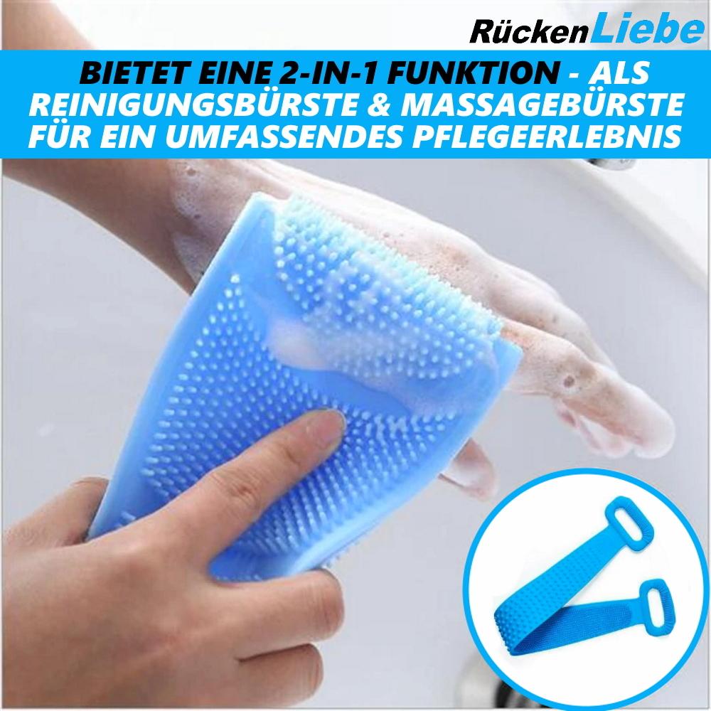 BackLove Back Brush Body Brush Scrubber Massage Silicone Shower Brush 76cm