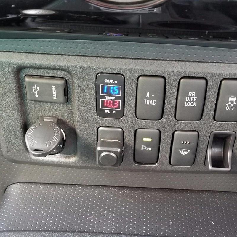 Car Internal And External Temperature Display Dual Temperature Sensor For Nissan Qashqai X-Rail Sunny NV200 Teana