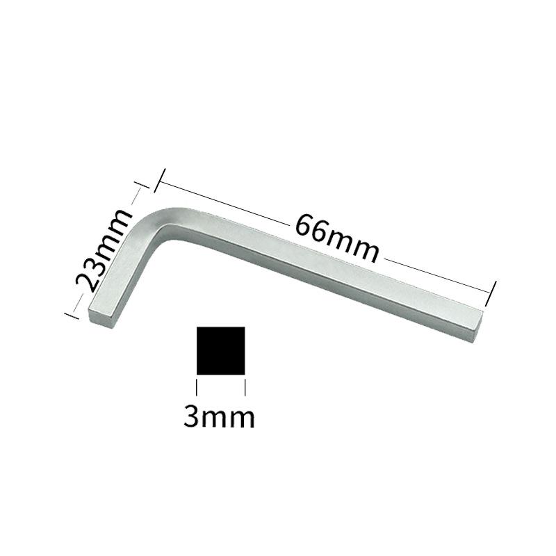 L-Shaped Cross Handle Hex and Square Socket Wrench for Door & Window Installation