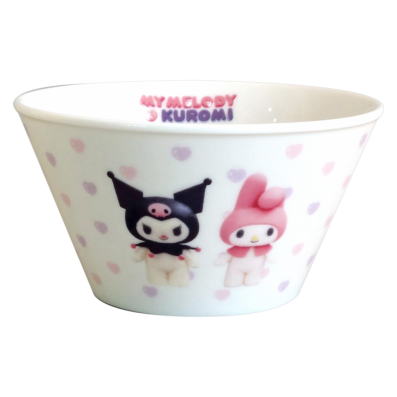 

Melody Netflix Series My Melody Kuromi Salad Small Microwave and Dishwasher Made in Product Number 319134 My & Kuromi & Bowl, Bowl, Bowl, Approx. белый