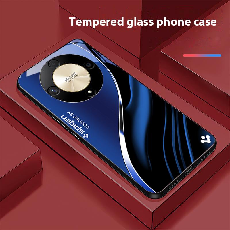 

Темно-синий чехол из закаленного стекла для телефона Fashion For Honor Magic 6 50 70 90 Lite X7b 200 Pro Nova 10 Nova 5T X6 P30 Pura 70 Ultra For Pura 70 Ultra