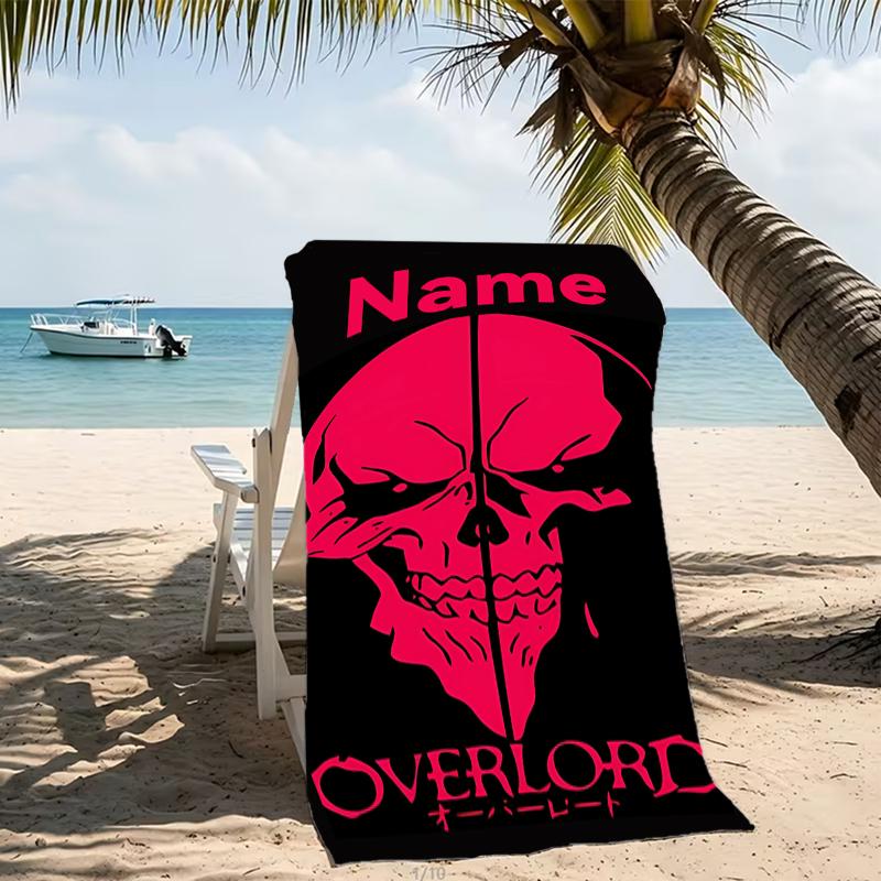 Customizable Personalized Beach Towels Overlord Themed designs.Suitable for the Beach, Yoga, Sports;ideal As Beach Accessories