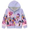 2025 Autumn K-POP Demon Hunter Girl Cosplay Hoodie for Kids - Zipper Jacket Sweatshirt