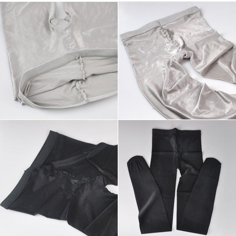 70D Plus Size Woman Shiny Glossy Pantyhose Sexy Sheer Stockings Tights Elastic Shiny Leggings Shaping Stockings Long Socks for Woman