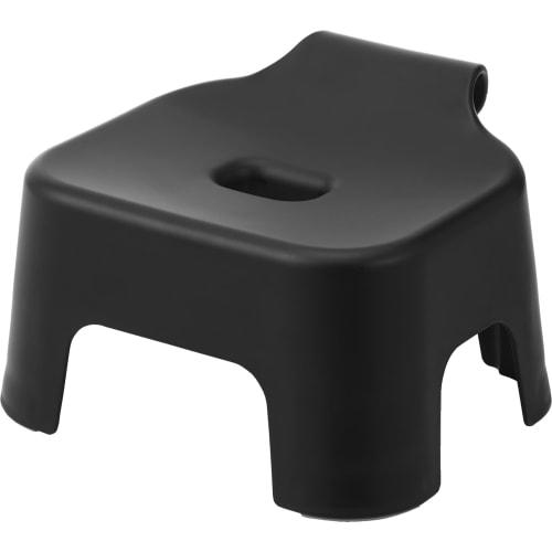 Yamazaki Tower Bath Stool, Kids' SH13, Black, W25.5 x D23.5 x H16cm, Tower Bath Chair for Children and Toddlers, Quick Drying, Product Number: 1764