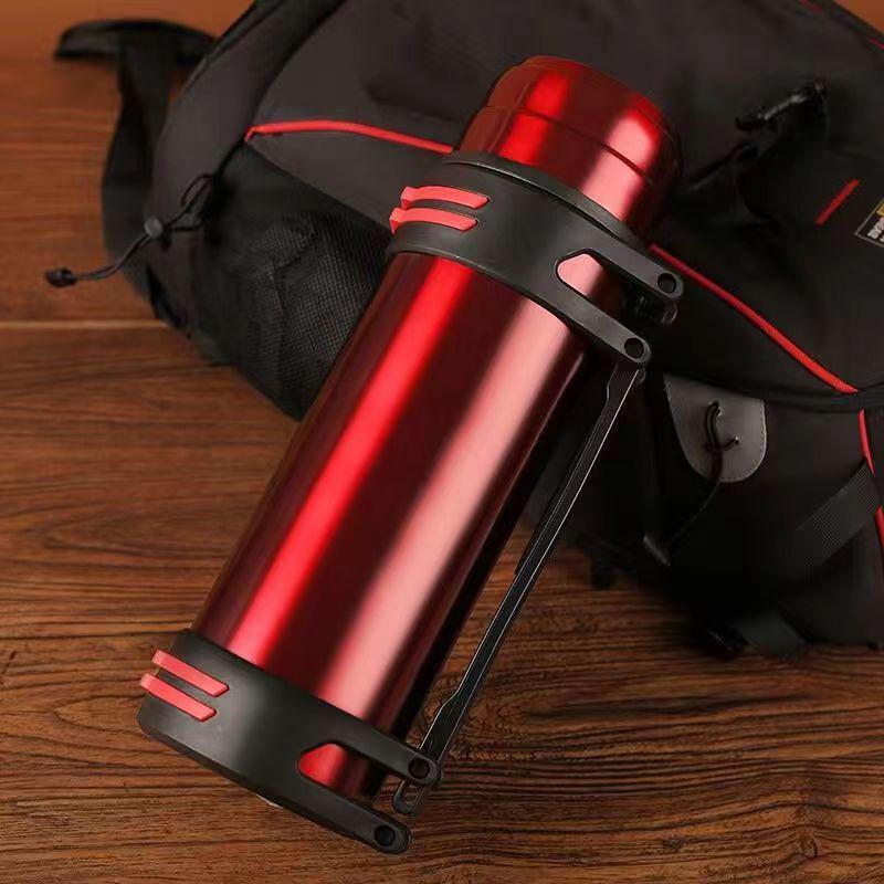 Large Capacity 304 Stainless Steel Vacuum Flask - Men's Portable Insulated Water Bottle for Outdoors and Construction Sites