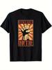 Men's Dyslexia Awareness T-Shirt - Black with Orange/Red "Dyslexics" & "UNITE" Print