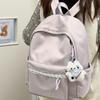 Schoolbag Korean Version Ins Fengsen High-value Middle School Student Backpack Sweet Lace Girl Heart Travel Small Backpack