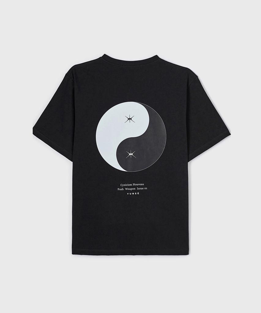 Yunse Hatch Yin Yang T-Shirt (Black)