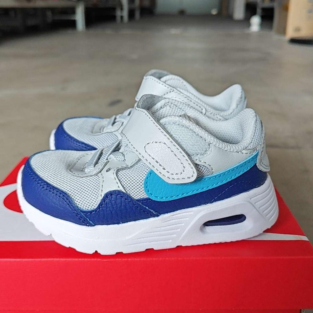Nike Air Max SC TD Pure Platinum Blue Lightning Baby Sneakers Grau Weiß Deep-Royal-Blau CZ5361-011