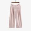 Women's Elastic Wide-leg Pants Summer High-waisted Slimming Straight-leg Pants with A Good Drape and Casual Pants