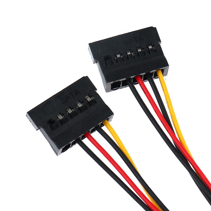 4pinový konektor Molex na 3 prodlužovací kabely Ata Sata Power Splitter