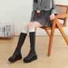 White Lace Lolita Calf Socks, Women's Mid-calf Socks, Long Lace Sweet Cotton Socks