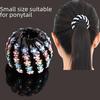 "Elegant Rhinestone Hair Clip & Ponytail Holder - Bird's Nest Design"