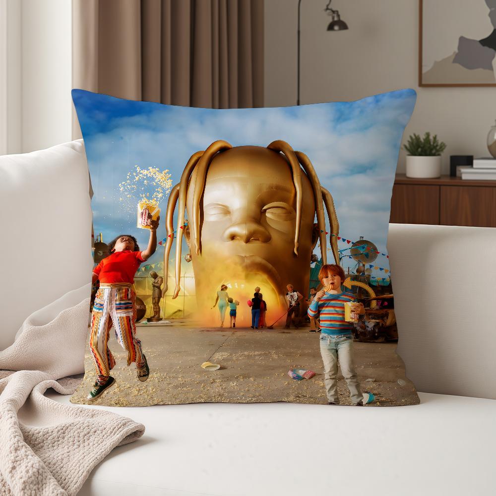 Rapper Ttravis Sscott JackBoys 2 Pillow Case Suitable For Bedrooms Living Rooms Cars Home Decoration