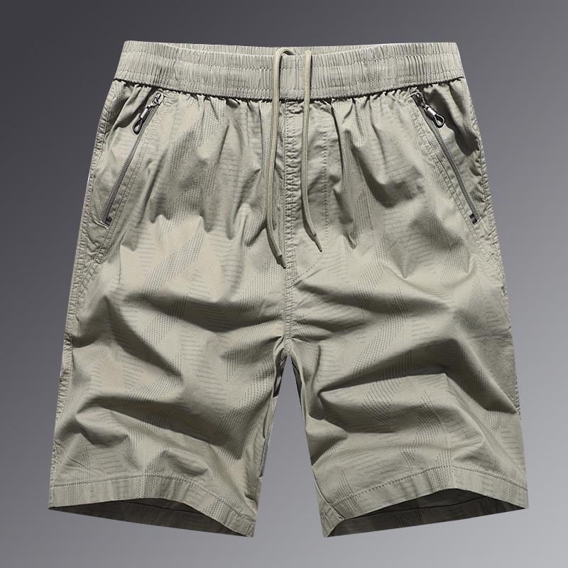 

Мужские шорты больших размеров из чистого хлопка свободного кроя - Модный принт, средней длины, легкие, летняя коллекция 5XL