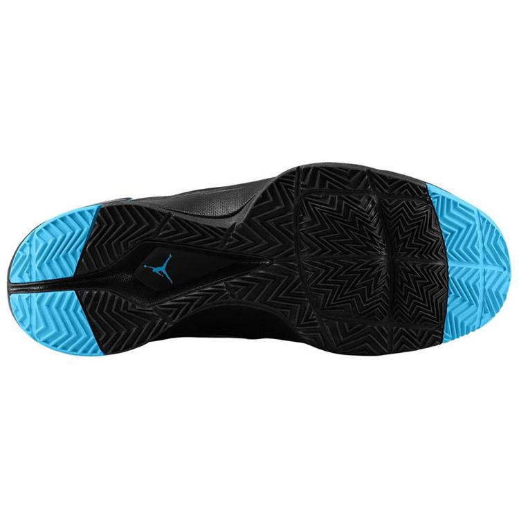Jordan Super Fly 2 PO 'Dark Power Blue Trendy Cushioning Slip Resistant Mid top Basketball Shoes Unisex Black Blue 645058-006