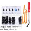 Clips de fixation en plastique pour voiture, goupille de poussée pour garde-boue, rivet pour garniture de porte, fixation pour pare-chocs automobile, outils de fixation de tailles variées
