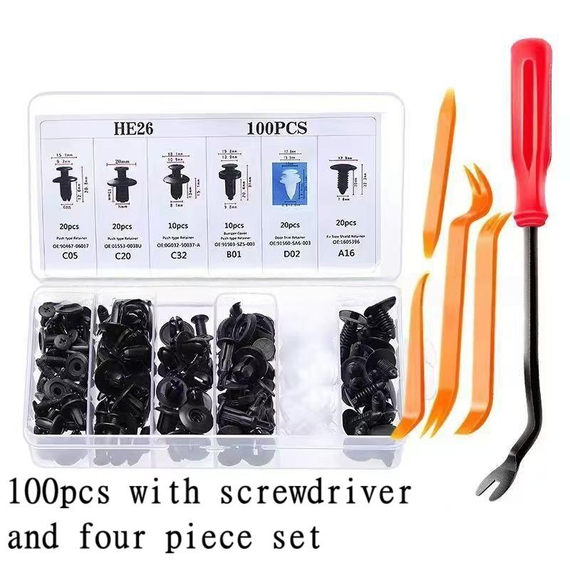 Auto Kunststoff Befestigungsclips Automobil Kotflügel Druckstift Niet Türverkleidung Halter Automobil Stoßstange Gemischte Größe Befestigungselemente Werkzeug