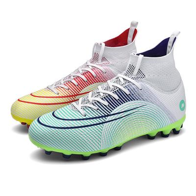 High-top Mandarin Duck Football Shoes Men's Children's Broken Nails Short Nails Women's Students Children's Game Training Shoes